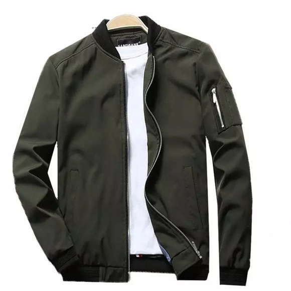 Mens Fashion Jackets and Coats New Men's Windbreaker bomber jacket autumn - Picture 7 of 7
